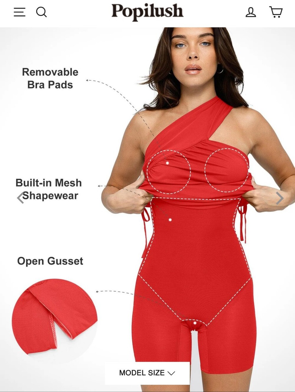 Popilush Shapewear Dress - Picture 2 of 4